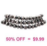 Silver Navajo pearl 3 piece bracelet set