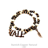 YALL Copper & Cream stretch bracelet set