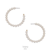 Pearl Hoop earrings
