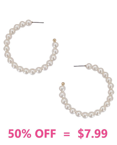 Pearl Hoop earrings