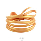 7 Stack gold glitter bangles
