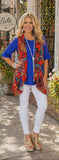 Tangerine Floral Vest