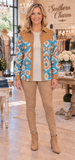 Tribal button up long sleeve top