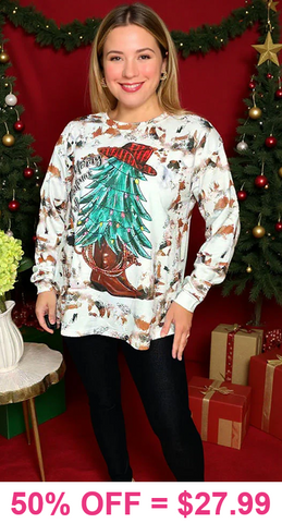 Merry Christmas Y'all Western Top