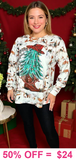 S,XL, 2X, 3X : Merry Christmas Y'all Western Top