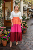Color Block Fall Dress