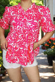 Pink & White design top
