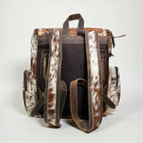Western Genuine Leather cow hide backpack w/ tooling & Designs