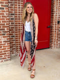 Vintage USA Flag Vest