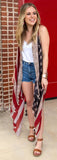 Vintage USA Flag Vest