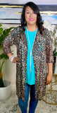 Leopard Sheer kimono cardigan