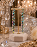 Silver bling rhinestone earrings