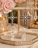 Copper cross cream stones