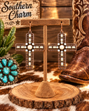 Copper cross cream stones