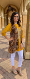 Tan & Brown Leopard Vest
