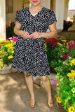 Black & White speckled dress