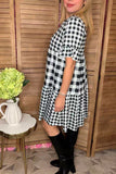 Black and White checkered dress