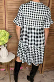 Black and White checkered dress