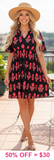 Black and Red floral dress