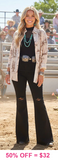 Ivory Western button up top