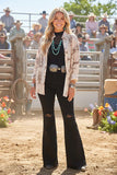 Ivory Western button up top