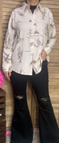 Ivory Western button up top