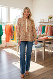 Vintage Floral baby doll blouse - oversized fit