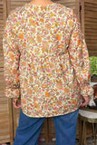 Vintage Floral baby doll blouse - oversized fit