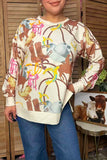 Western print sweatshirt