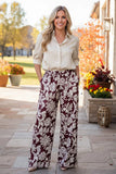 NEW Floral print wide leg pants
