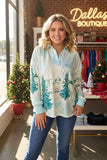 Baby Blue Christmas sweat shirt