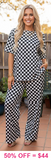 Checkered lounge 2 piece set