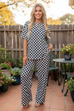 Checkered lounge 2 piece set