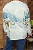 Santa Christmas long sleeve top