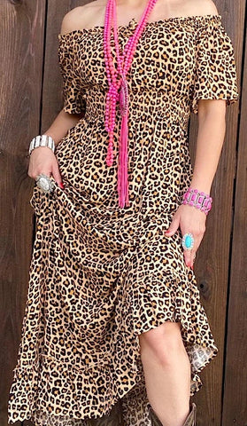 SMALL : Leopard MAXI DRESS
