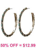 Turquoise Hoop Earrings