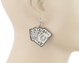 Playing cards earrings