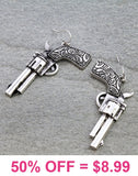 Western Pistol Earrings