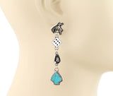Western Casino dangle earrings