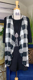 Black & White Plaid Vest
