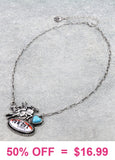 Western Cowboy pendant necklace