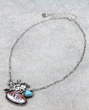 Western Cowboy pendant necklace