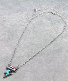 Cowboy Turquoise bolt necklace