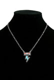 Cowboy Turquoise bolt necklace
