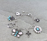 Western, Casino, bling Charm bracelet