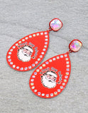 3 left Don't Stop Believing  Christmas earrings