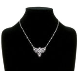 Western boot stitch design necklace