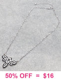 Western boot stitch design necklace