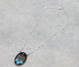 Western Oval pendant necklace