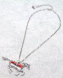 Cowboy Horse pendant necklace